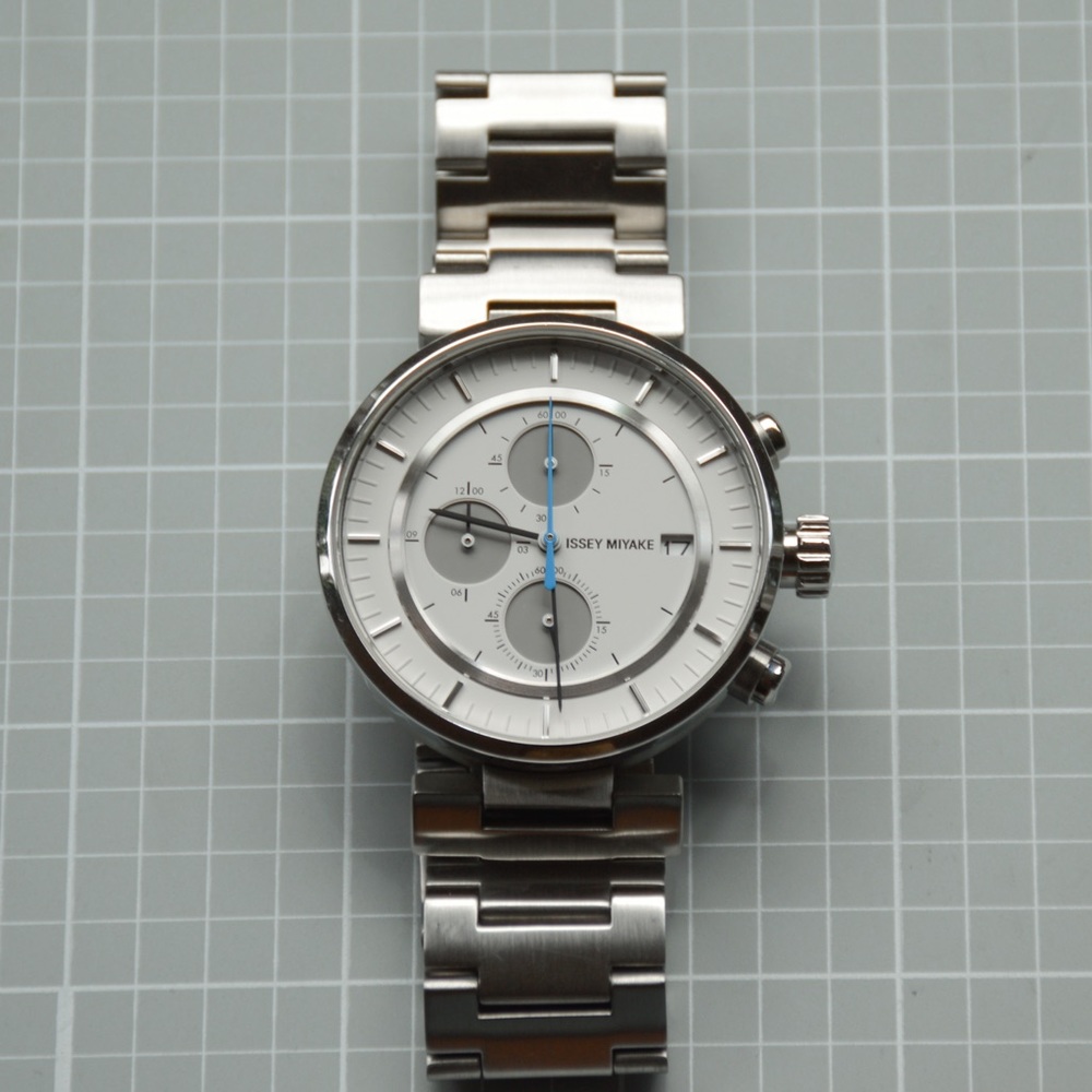 ISSEY MIYAKE SILAY007 Men's Watch W Doubru Chronograph Satoshi Wada Design
